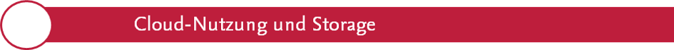 Cloud-Nutzung und Storage